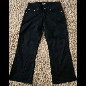 Angels black  denim Capri Jeans size 5
